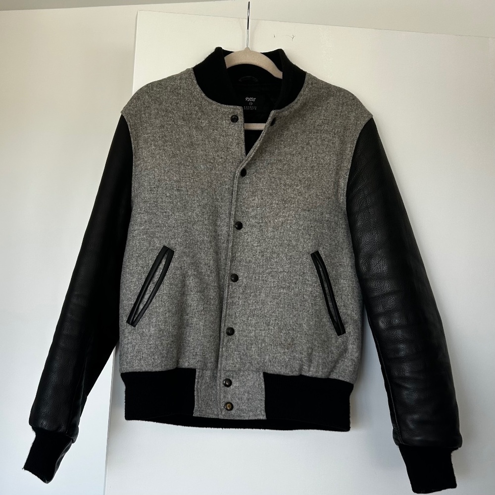 Golden Bear Leather/Wool Varsity Jacket size M
